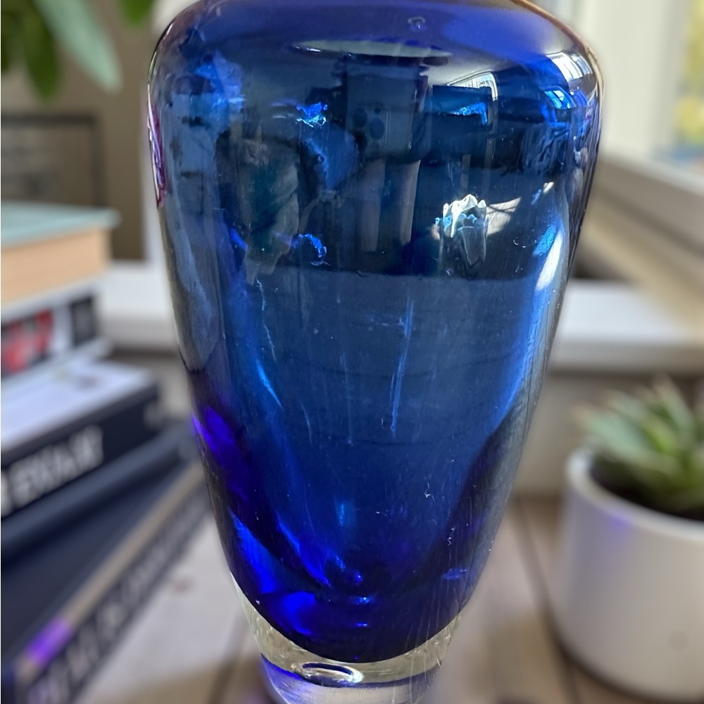 Hand Crafted Blue Vase